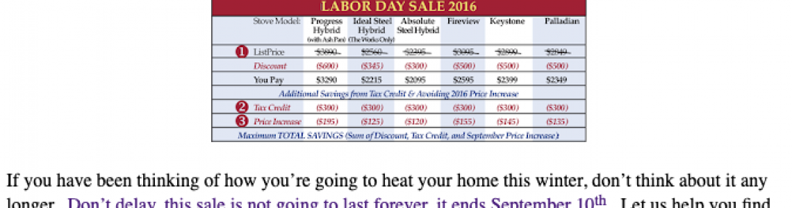 Labor Day Sale! Labor Day Sale!