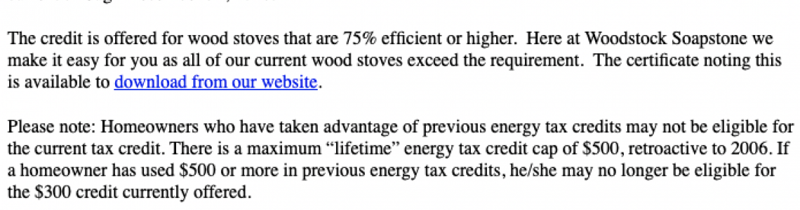 Tax Credit Opportunity