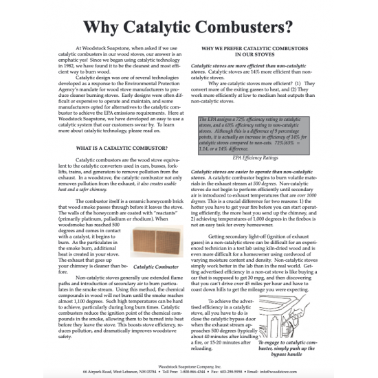 Why Catalytic Combustors?