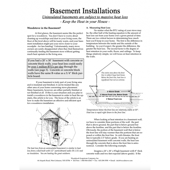 Basement Installations