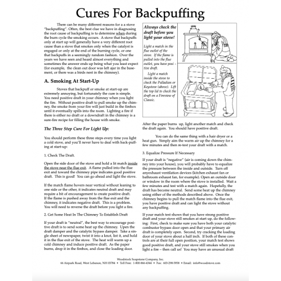 Cures for Backpuffing