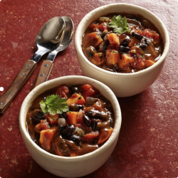 Wood Stove Home Cooking: Sweet Potato & Black Bean Chili for Two