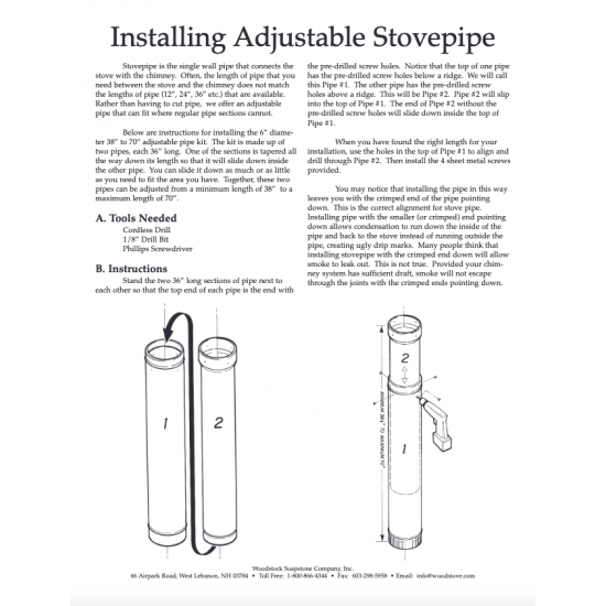 Installing Adjustable Stovepipe